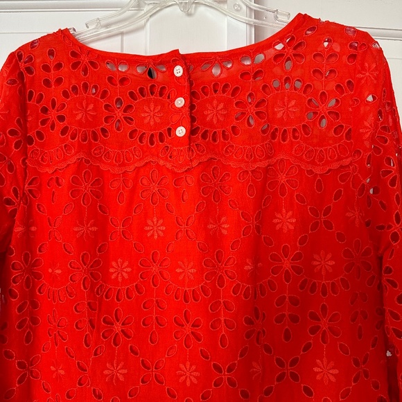J Crew Orange Cut Lace Dress - Picture 7 of 7